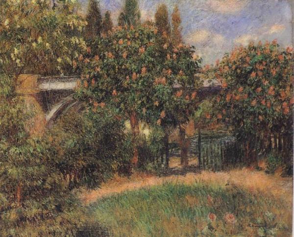 Pierre-Auguste Renoir Railway Bridge at Chatou oil painting image
